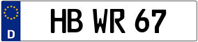 Trailer License Plate